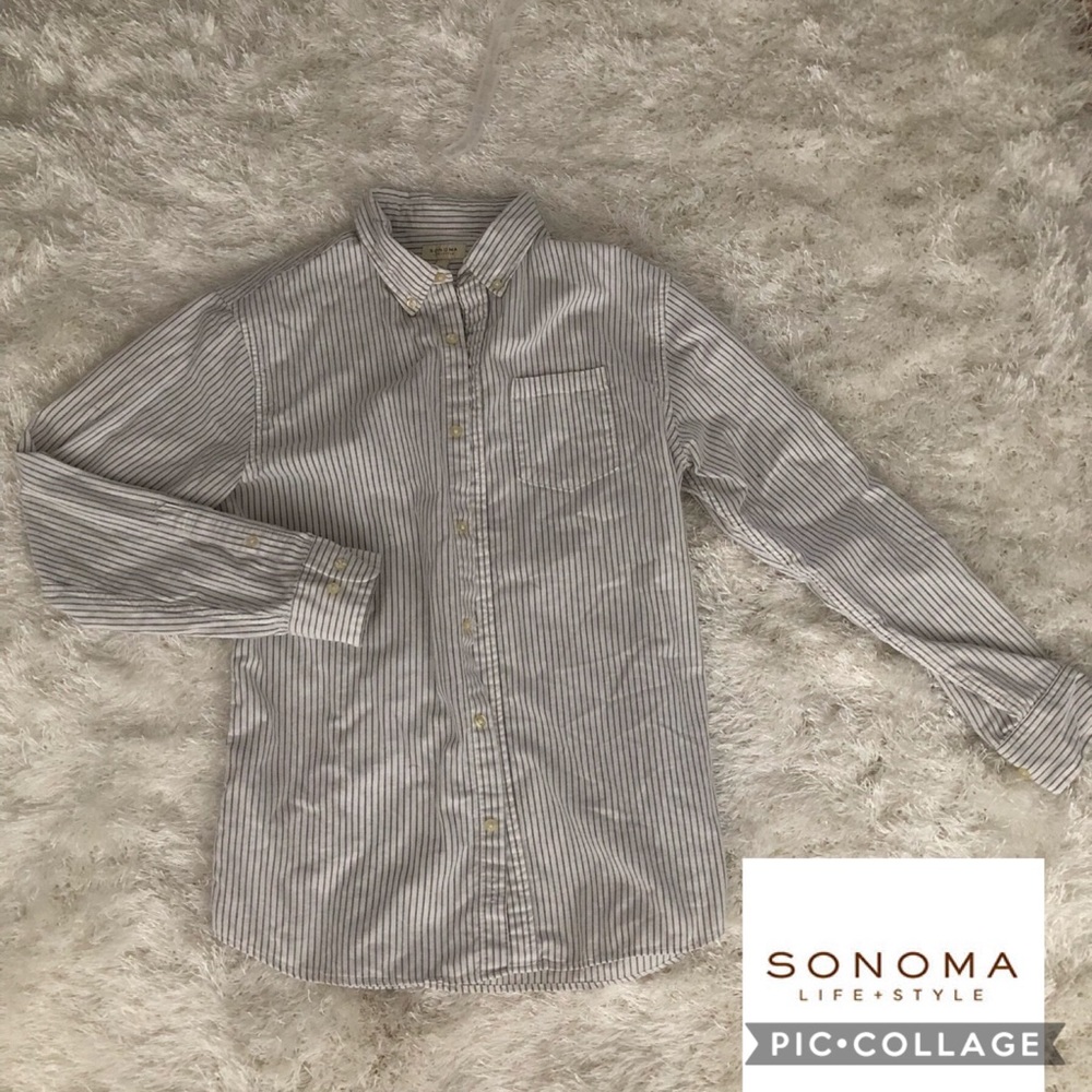 Men’s white button down shirt